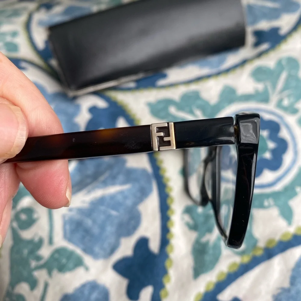 FENDI Eyeglasses, F1013 Brown Tortoise Shell size 53 17 001 - Picture 4 of 16
